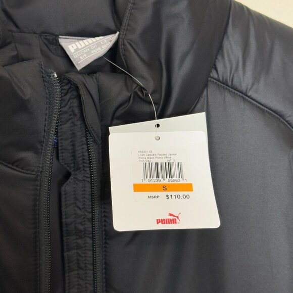 Puma LIGA Casuals Padded Jacket Puma Black-Puma White 655301 03 TN17282 NEW - Picture 9 of 10